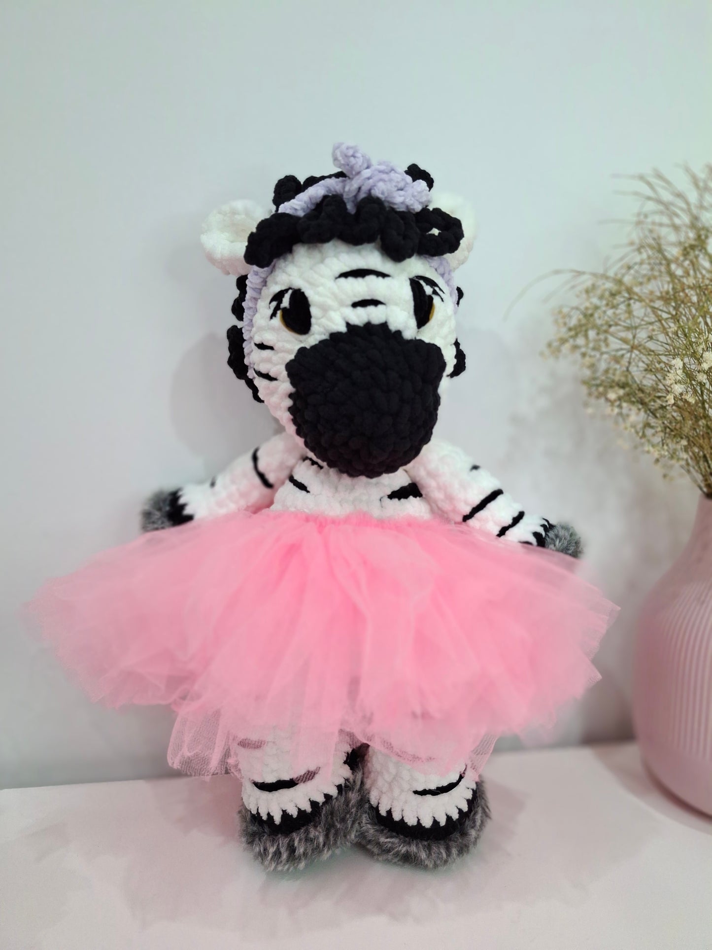 Thabi Zibby, crochet toy zebra