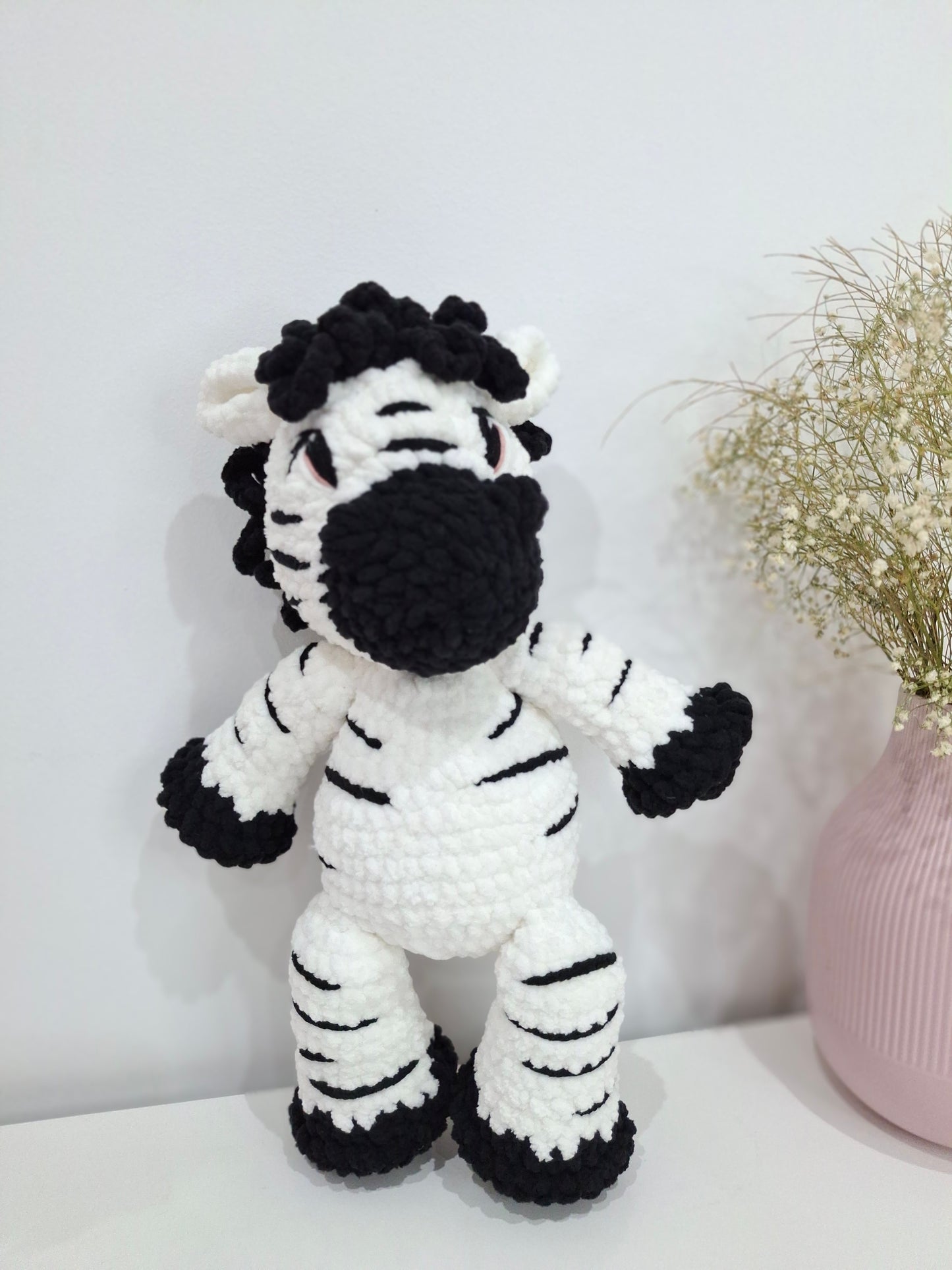 Thabi Zibby, crochet toy zebra, without accessories