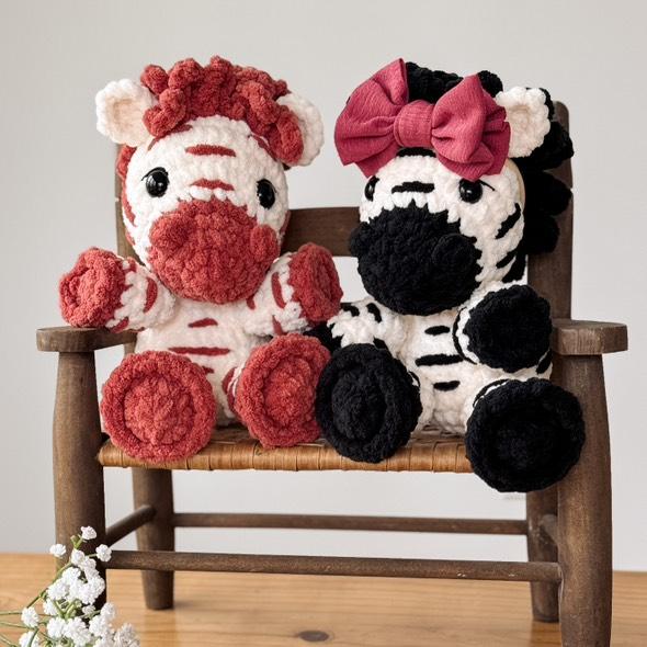 Zama the Zebra (PDF) Crochet Pattern - Easy Amigurumi Zebra Tutorial For All Levels