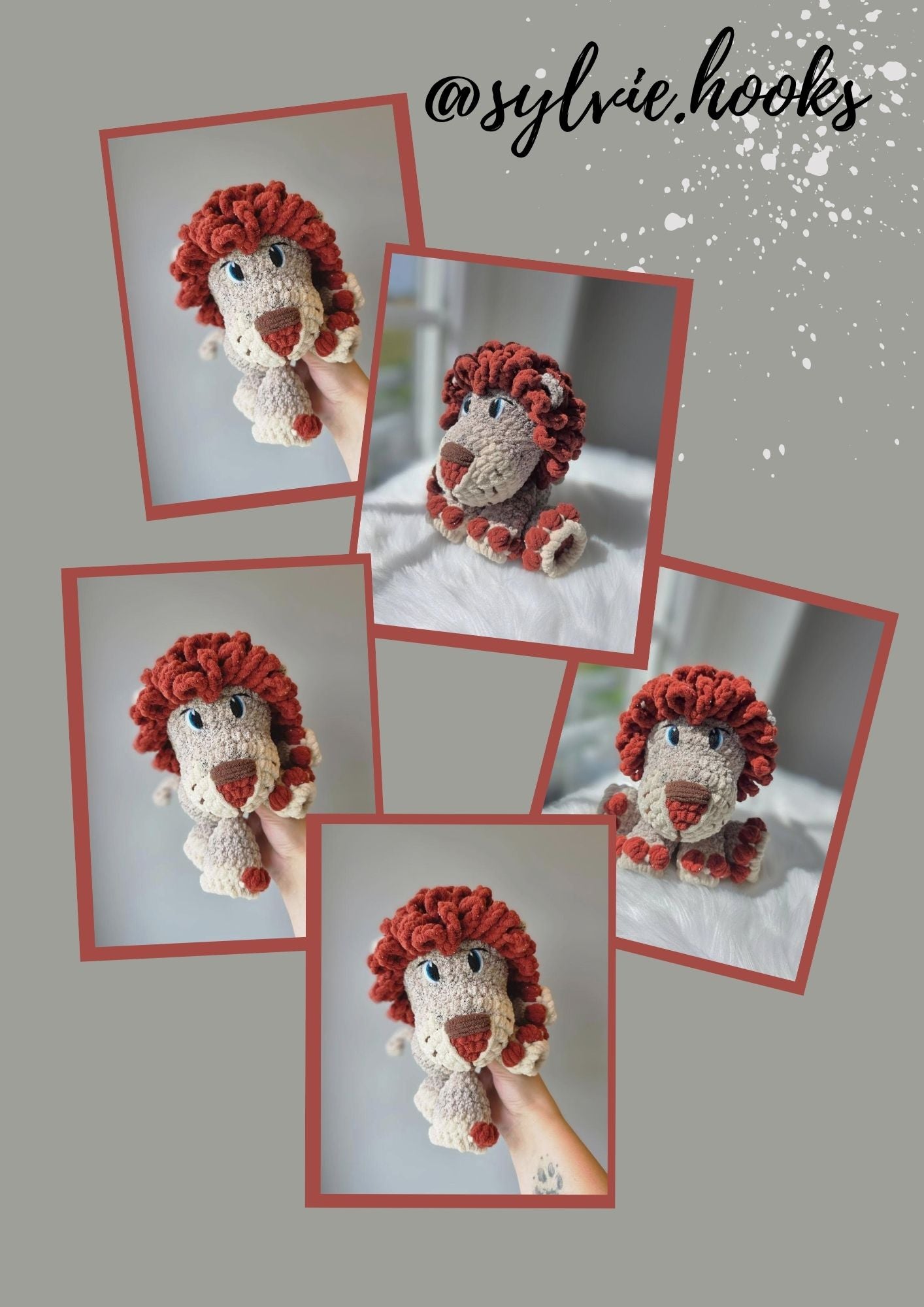 Lunga the Lion(PDF) Crochet Pattern - Easy Amigurumi Lion Tutorial For All Levels