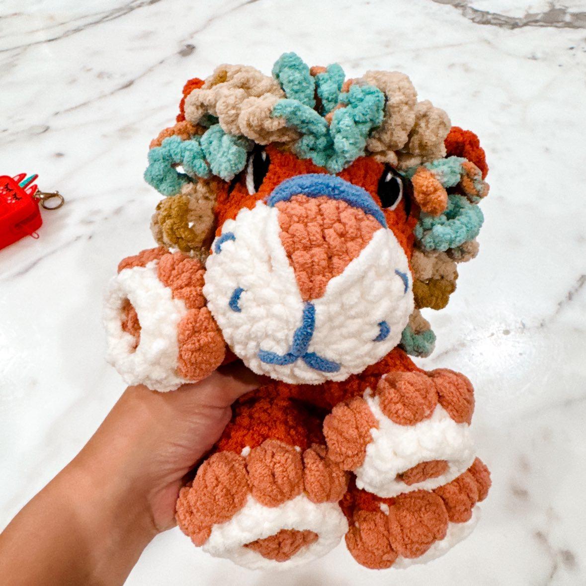 Lunga the Lion(PDF) Crochet Pattern - Easy Amigurumi Lion Tutorial For All Levels