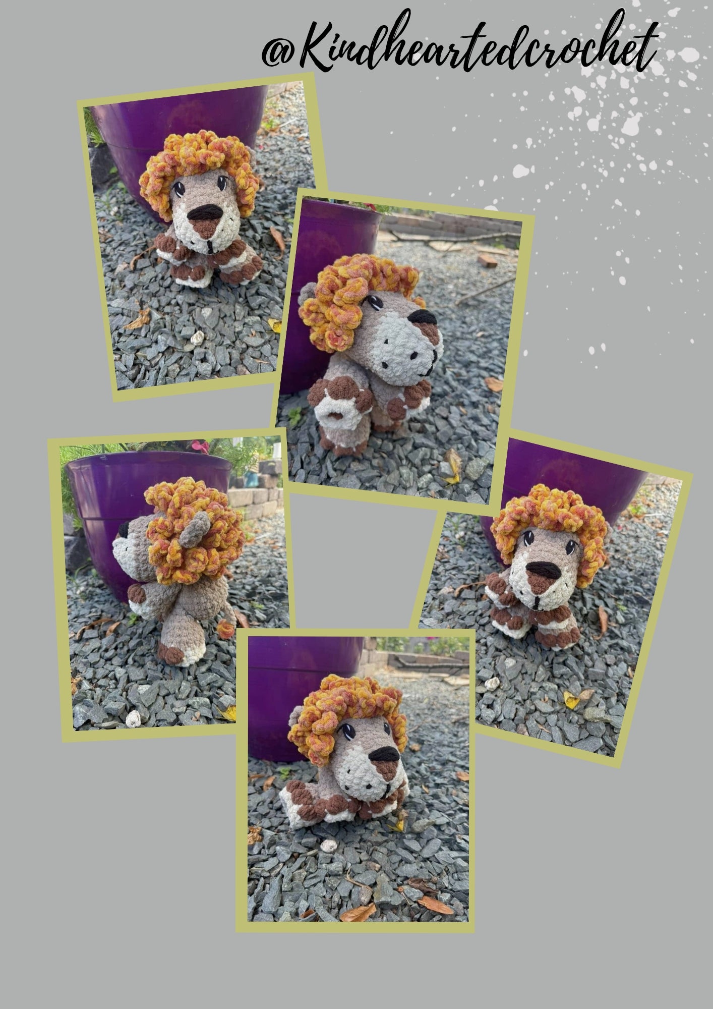 Lunga the Lion(PDF) Crochet Pattern - Easy Amigurumi Lion Tutorial For All Levels