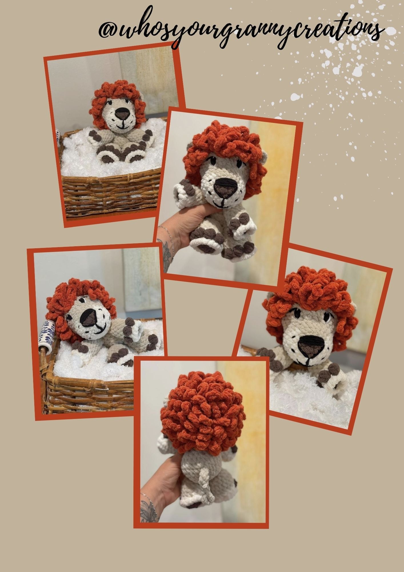 Lunga the Lion(PDF) Crochet Pattern - Easy Amigurumi Lion Tutorial For All Levels