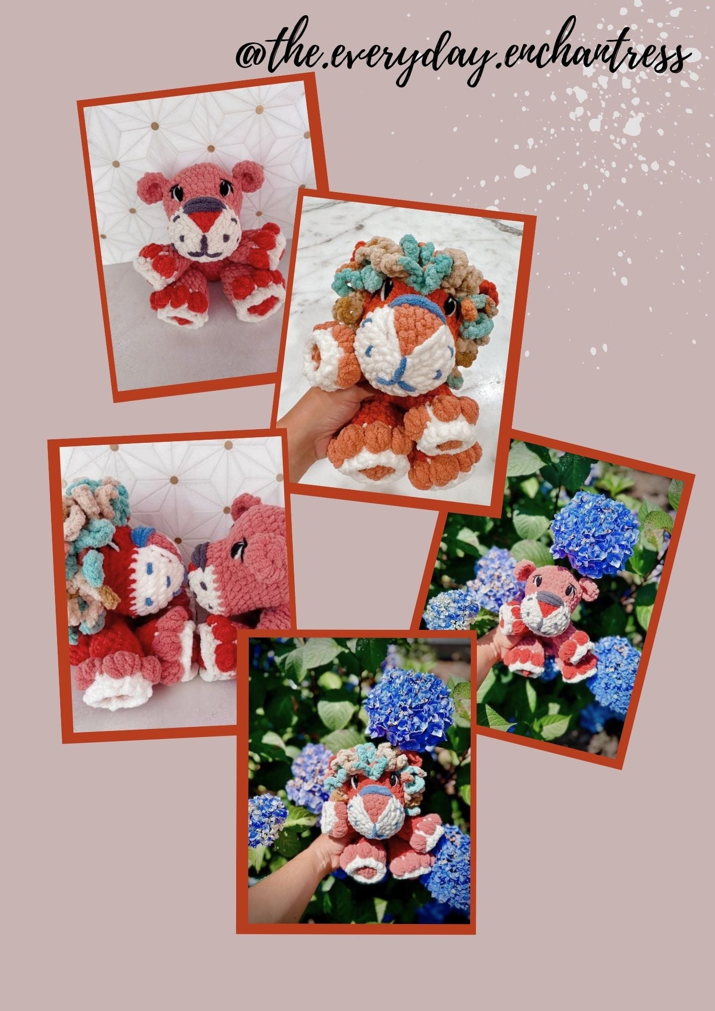 Lunga the Lion(PDF) Crochet Pattern - Easy Amigurumi Lion Tutorial For All Levels