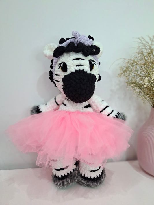 Thabi Zibby, crochet toy zebra