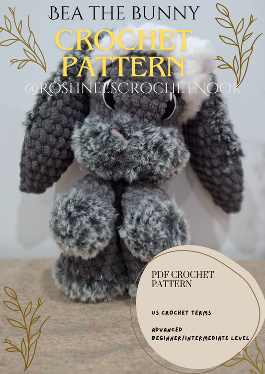 Bea the Bunny (PDF) Crochet Pattern - Easy Amigurumi Bunny Tutorial For All Levels